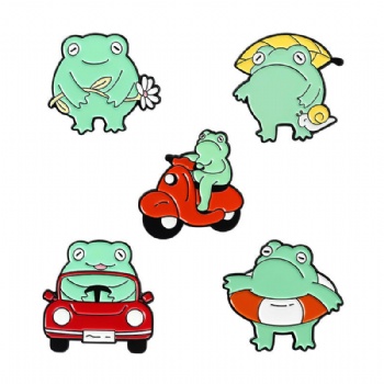 Frog Cartoon Soft Enamel Lapel Pins Cute Pins
