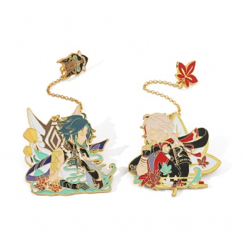 Cartoon Pin Anime Enamel Pin with Chain