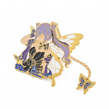 Cartoon Pin Anime Enamel Pin with Chain