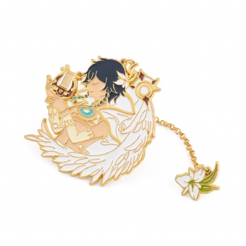 Cartoon Pin Anime Enamel Pin with Chain