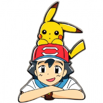 Pokemon Hard Enamel Pins with Silk Screen Printing