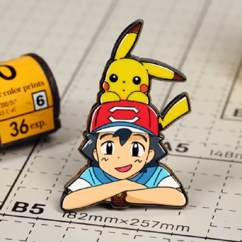 Pokemon Hard Enamel Pins with Silk Screen Printing