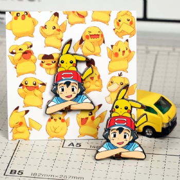 Pokemon Hard Enamel Pins with Silk Screen Printing