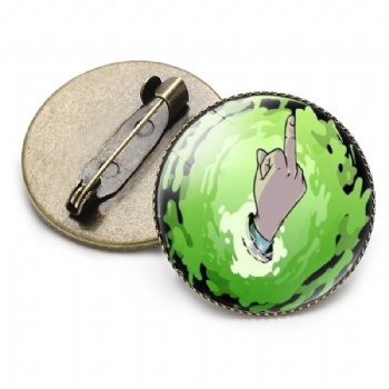 Rick and Morty Offset Printed Lapel Pins