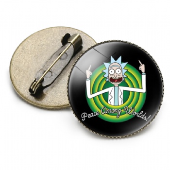 Rick and Morty Offset Printed Lapel Pins