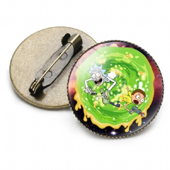 Rick and Morty Offset Printed Lapel Pins