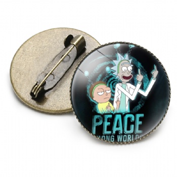 Rick and Morty Offset Printed Lapel Pins