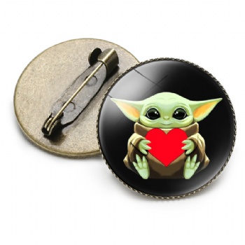 Baby Yoda Cartoon Pins Offset Printed Lapel Pin
