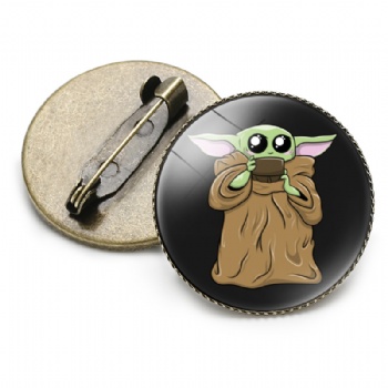 Baby Yoda Cute Pins Offset Printed Pin Badge
