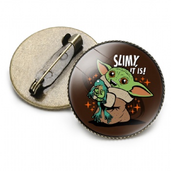 Baby Yoda Cute Pins Offset Printed Pin Badge