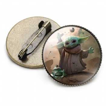 Baby Yoda Cute Pins Offset Printed Pin Badge