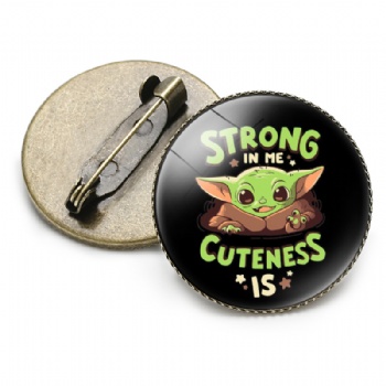 Baby Yoda Cute Pins Offset Printed Pin Badge