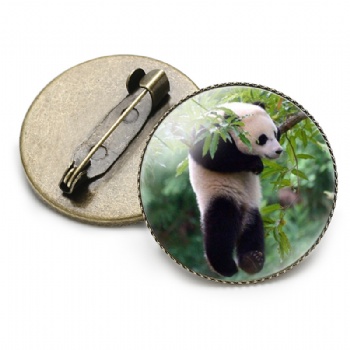 Panda Pins Offset Printing Brooch Pin