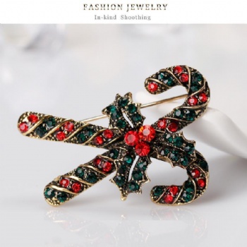 Christmas Cane Fashion Jewelry Brooches