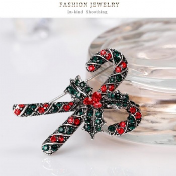 Christmas Cane Fashion Jewelry Brooches