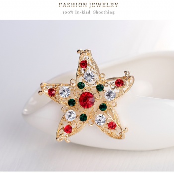 Christmas Gifts Alloy Gold Plated Brooches Pins
