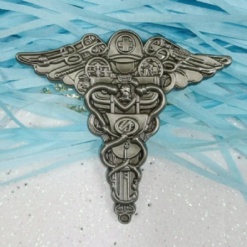 Antique Silver Medical Military Challenge Coins