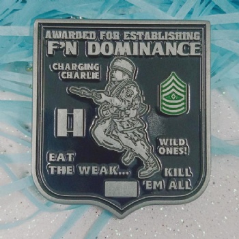Antique Silver Metal Military Challenge Coins