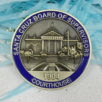 Santa Cruz 3D Challenge Coins Commemorative Coin