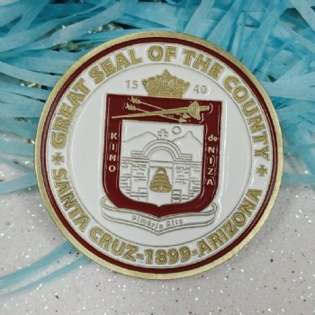 Santa Cruz 3D Challenge Coins Commemorative Coin