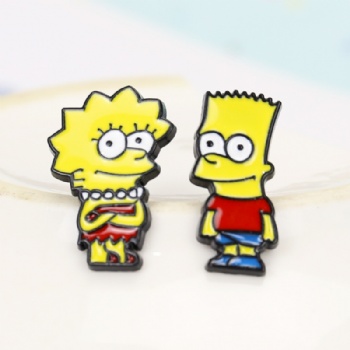 Simpson Cartoon Soft Enamel Lapel Pins