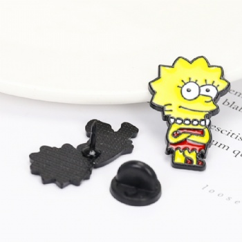 Simpson Cartoon Soft Enamel Lapel Pins