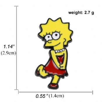 Simpson Cartoon Soft Enamel Lapel Pins