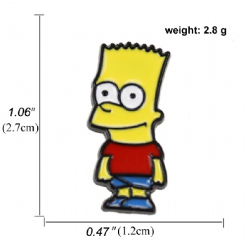 Simpson Cartoon Soft Enamel Lapel Pins