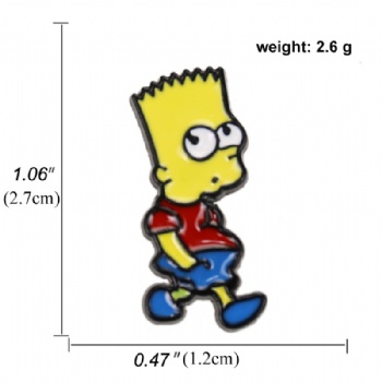Simpson Cartoon Soft Enamel Lapel Pins