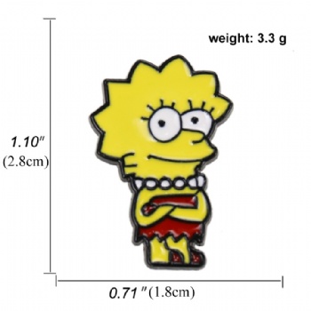 Simpson Cartoon Soft Enamel Lapel Pins