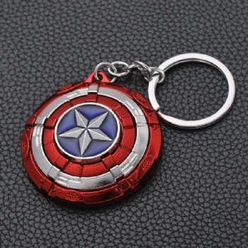 Captain America Keychain Rotating Metal Keychain