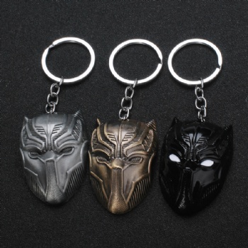 Panther Mask Keychain Captain America Metal Keychain