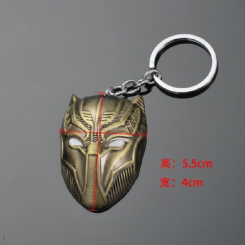 Panther Mask Keychain Captain America Metal Keychain