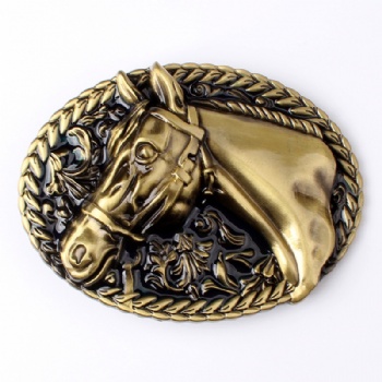 Zinc Alloy Horse Belt Buckle 3D Buckle