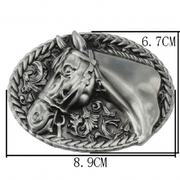 Zinc Alloy Horse Belt Buckle 3D Buckle