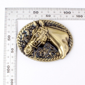 Zinc Alloy Horse Belt Buckle 3D Buckle