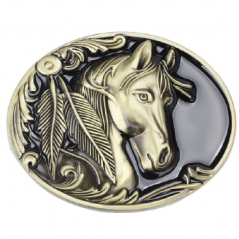 Horse Belt Buckle Western Cowboy Buckles