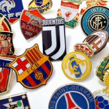 Football Team Soft Enamel Lapel Pins Real Madrid Liverpool AC Milan Chelsea