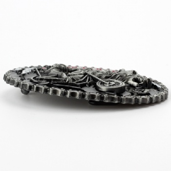 Western Style Wolf Motorcycle Alloy Metal Belt Buckle
