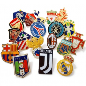 Football Team Soft Enamel Lapel Pins Real Madrid Liverpool AC Milan Chelsea