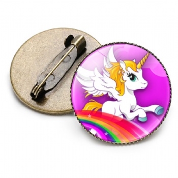 Unicorn Photo Printed Lapel Pins Custom Printing Pins