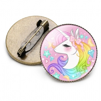 Unicorn Photo Printed Lapel Pins Custom Printing Pins