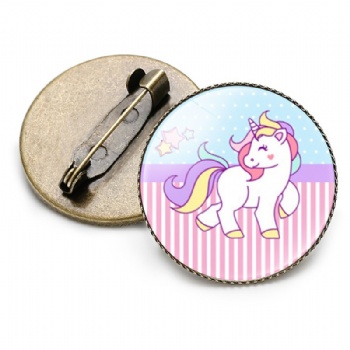 Unicorn Photo Printed Lapel Pins Custom Printing Pins