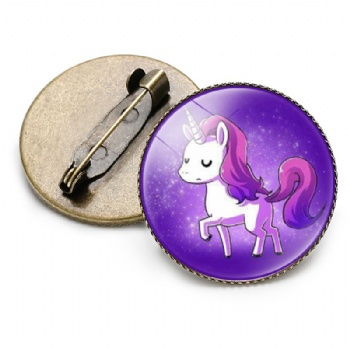 Unicorn Photo Printed Lapel Pins Custom Printing Pins