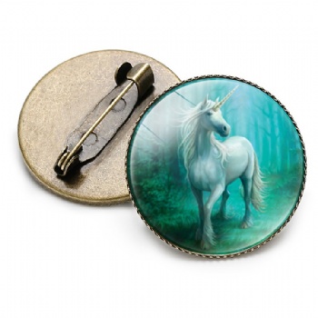 Unicorn Photo Printed Lapel Pins Cartoon Pin Badge