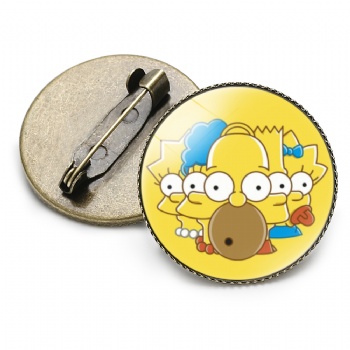 Simpson Offset Printed Lapel Pins Anime Pins