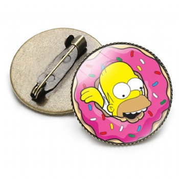 Simpson Offset Printed Lapel Pins Anime Pins