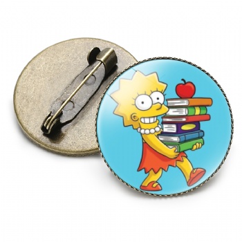 Simpson Offset Printed Lapel Pins Anime Pins