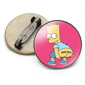 Simpson Offset Printed Lapel Pins Anime Pins