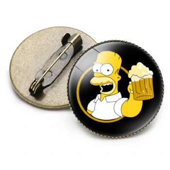 Simpson Photo Printed Lapel Pins Cartoon Pins